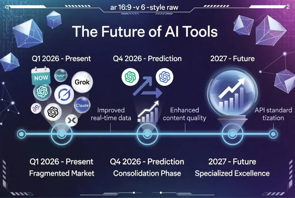 2026 AI tool market prediction showing consolidation trends and entrepreneur strategies