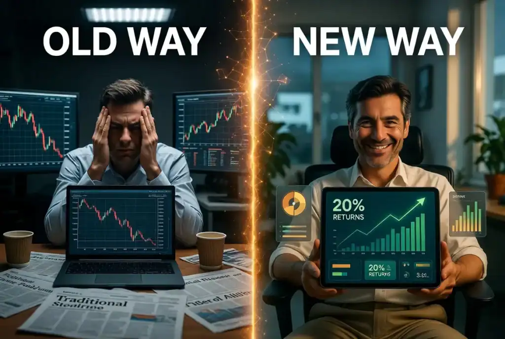 Tokenized alternative investments portfolio allocation chart showing 20% returns in 2026
