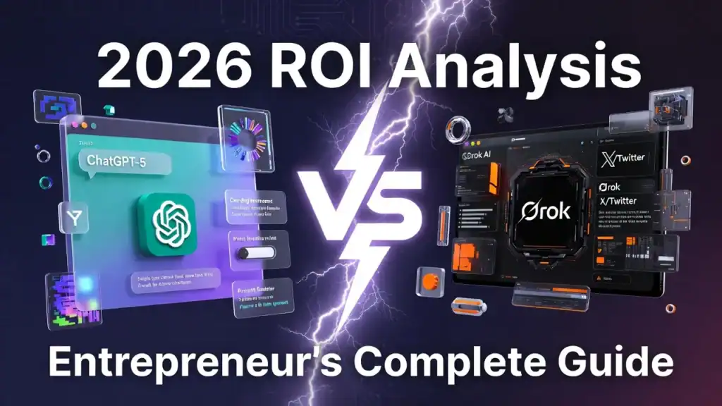 Grok vs ChatGPT-5 comparison for entrepreneurs 2026 - side by side interface and pricing analysis