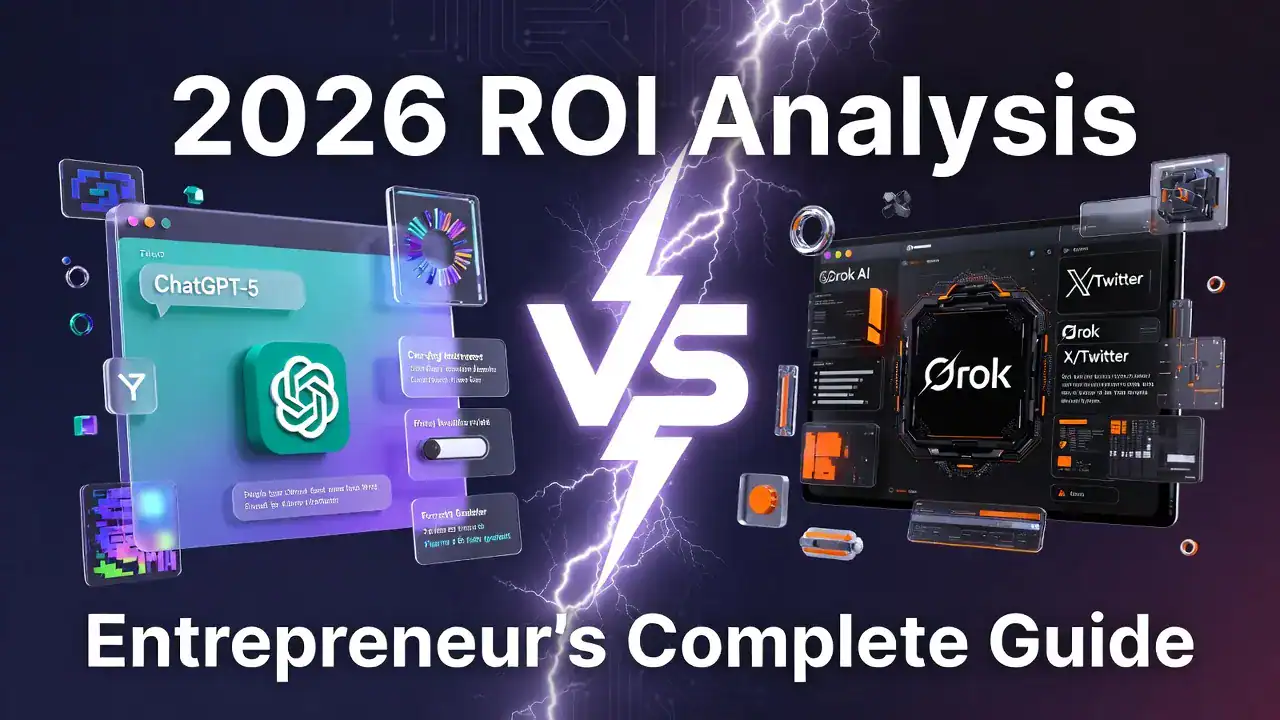 Grok vs ChatGPT-5 comparison for entrepreneurs 2026 - side by side interface and pricing analysis