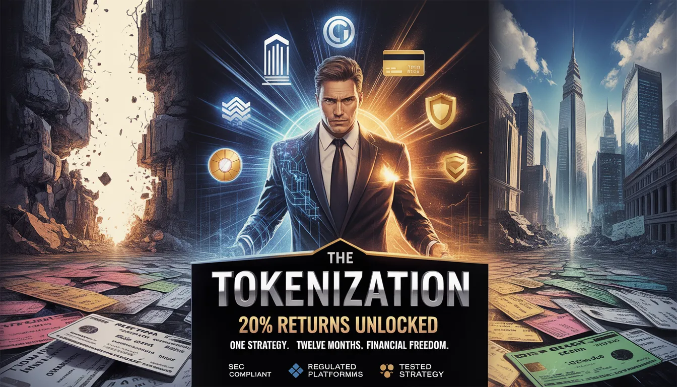 Tokenized alternative investments portfolio allocation chart showing 20% returns in 2026